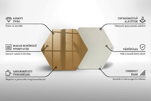 Skleněná deska do kuchyně Barva béžová