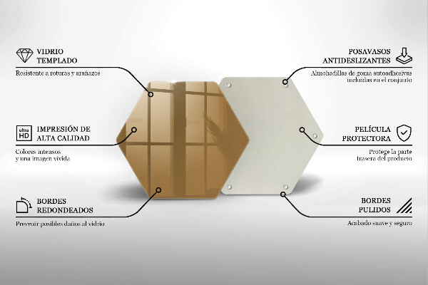 Skleněná deska do kuchyně Barva béžová