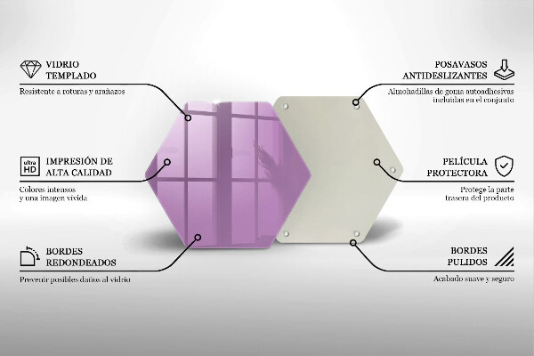 Skleněná deska do kuchyně Barva fialová