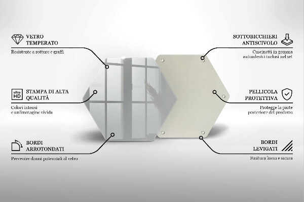 Skleněná deska do kuchyně Šedá barva