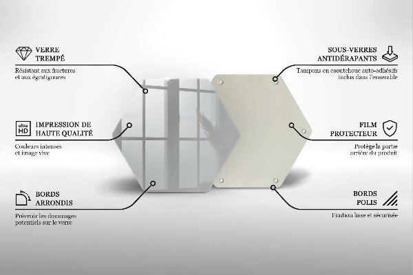 Skleněná deska do kuchyně Šedá barva