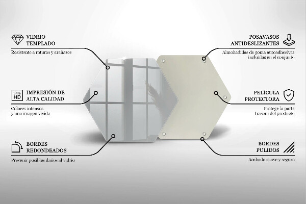 Skleněná deska do kuchyně Šedá barva