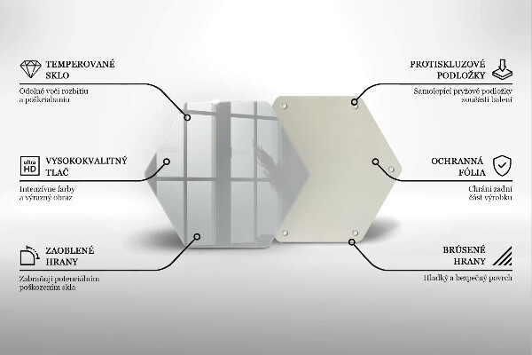 Skleněná deska do kuchyně Šedá barva