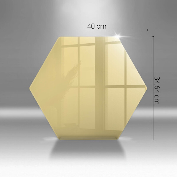 Skleněná deska do kuchyně Žlutá