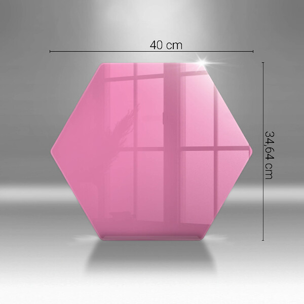 Skleněná deska do kuchyně Růžová barva