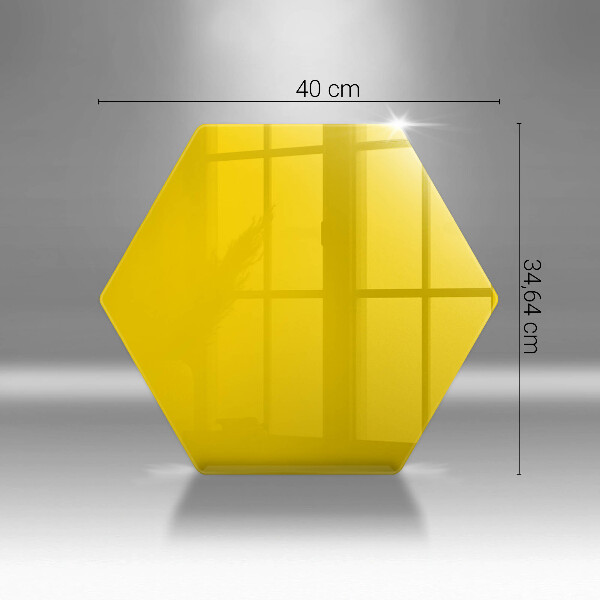 Skleněná deska do kuchyně Žlutá