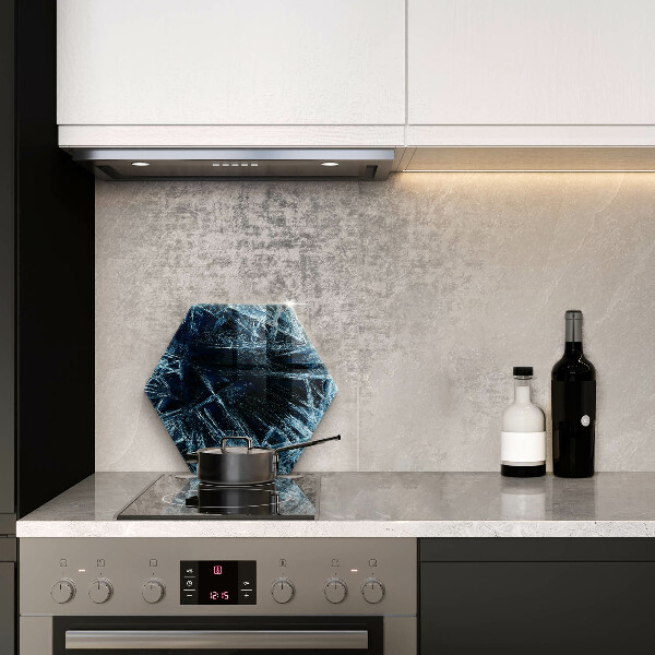 Skleněná deska do kuchyně Struktura ostrého ledu