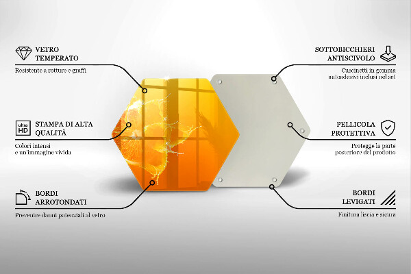 Skleněná krájecí deska Šťavnaté oranžové ovoce