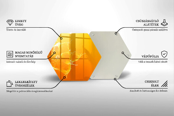 Skleněná krájecí deska Šťavnaté oranžové ovoce