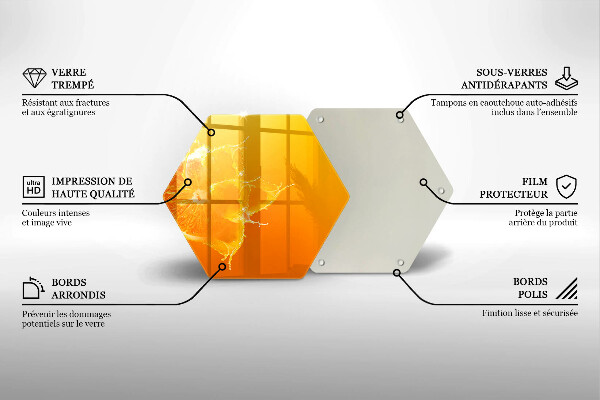 Skleněná krájecí deska Šťavnaté oranžové ovoce