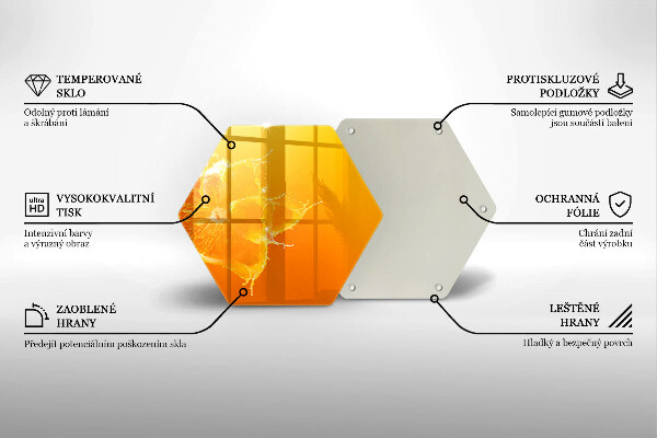 Skleněná krájecí deska Šťavnaté oranžové ovoce