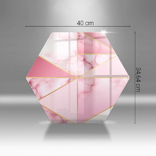 Skleněná deska do kuchyně Geometrický mramor