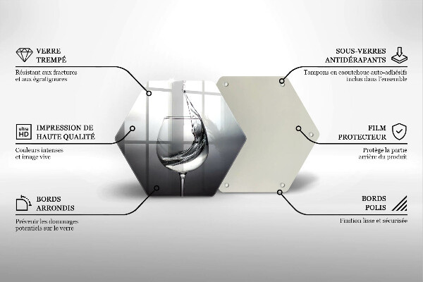 Skleněná krájecí deska Sklenice vody