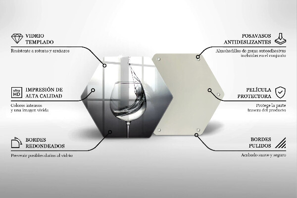 Skleněná krájecí deska Sklenice vody