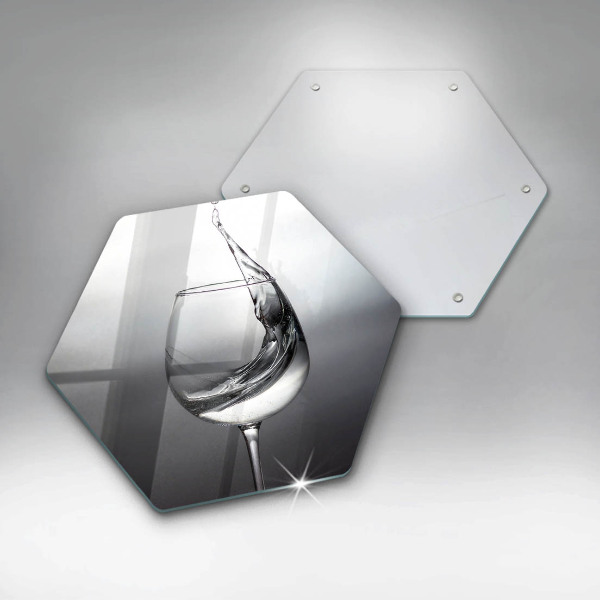 Skleněná krájecí deska Sklenice vody