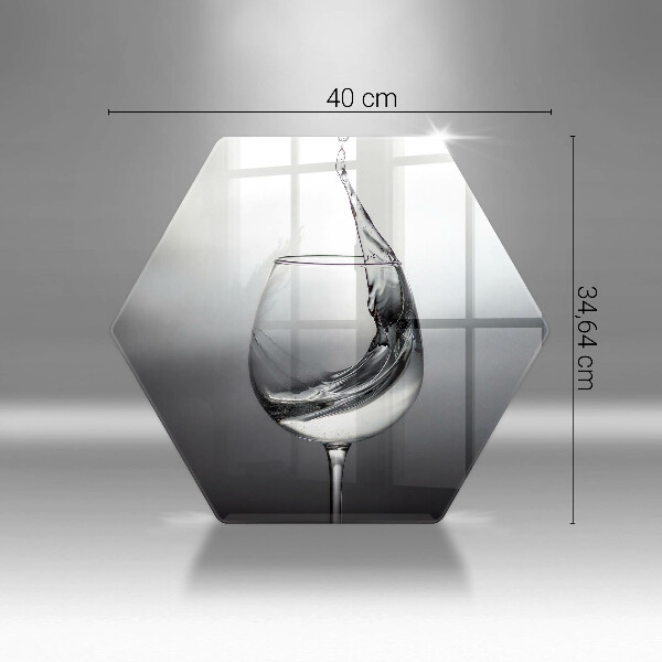 Skleněná krájecí deska Sklenice vody