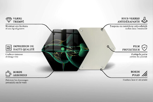 Skleněná deska do kuchyně Moderní abstrakce