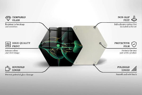 Skleněná deska do kuchyně Moderní abstrakce