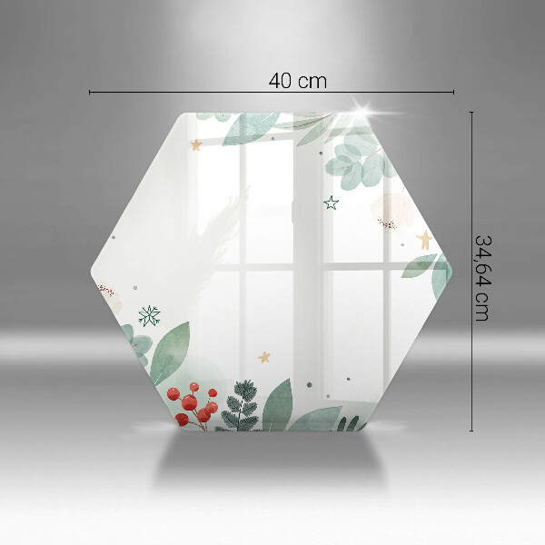 Skleněná deska do kuchyně Akvarel listy