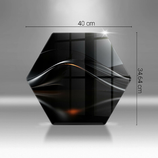 Skleněné krájecí prkénko Abstraktní 3d design