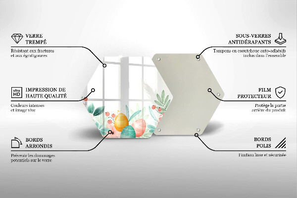 Skleněná deska do kuchyně Velikonoční vajíčka