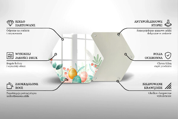 Skleněná deska do kuchyně Velikonoční vajíčka