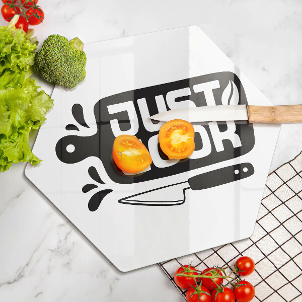 Skleněná deska do kuchyně Just cook