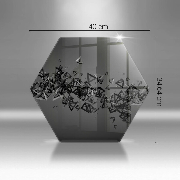 Skleněná deska do kuchyně Abstraktní 3d tvary