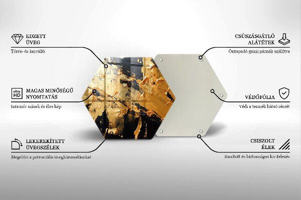 Skleněná deska do kuchyně Elegantní barva textury