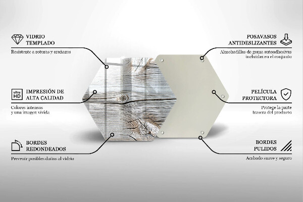 Skleněná deska do kuchyně Světlá struktura dřeva