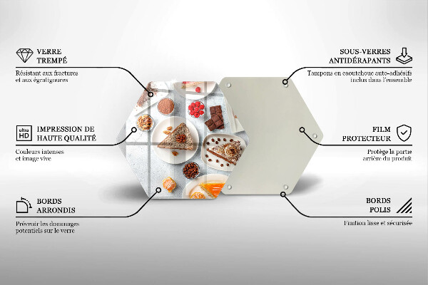 Skleněná deska do kuchyně Sladkost dortu