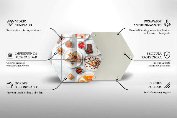 Skleněná deska do kuchyně Sladkost dortu