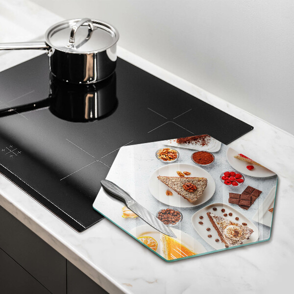 Skleněná deska do kuchyně Sladkost dortu