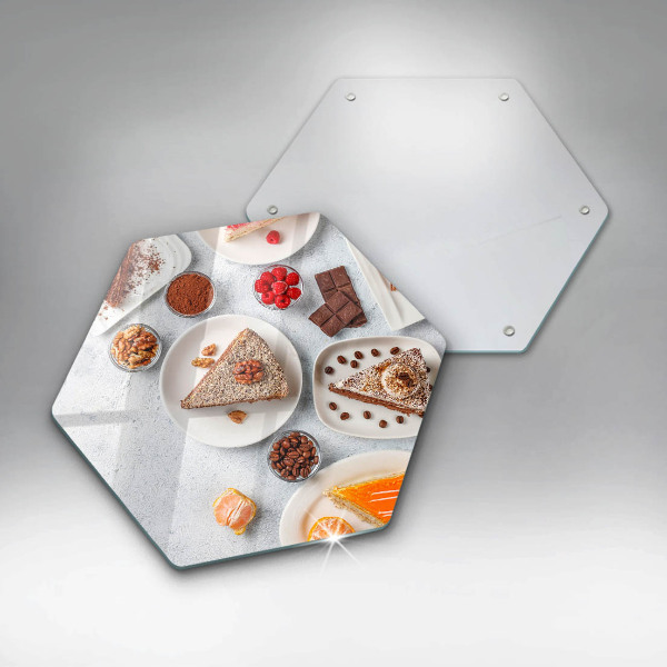 Skleněná deska do kuchyně Sladkost dortu