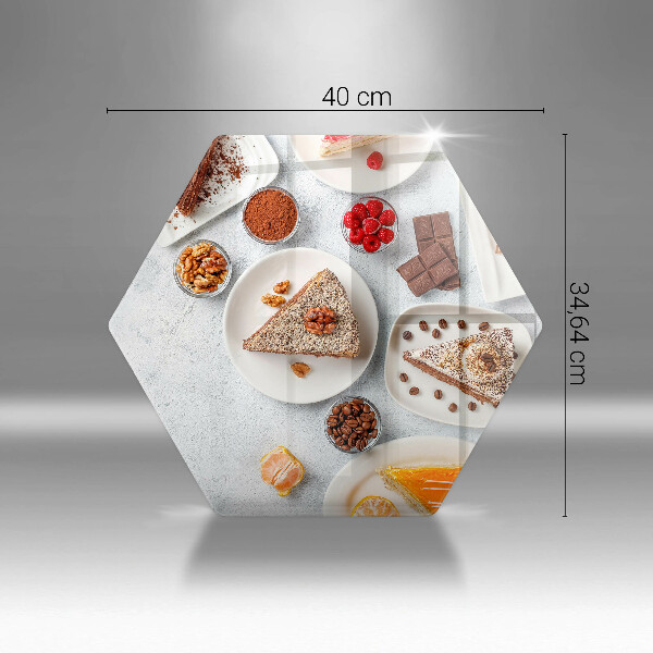 Skleněná deska do kuchyně Sladkost dortu