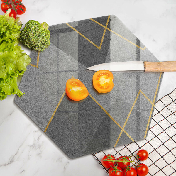 Skleněná deska do kuchyně Ostré tvary