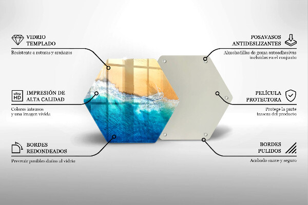 Skleněná deska do kuchyně Pláž a moře