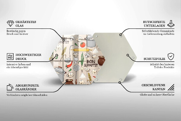 Skleněná deska do kuchyně Ilustrace kuchyně