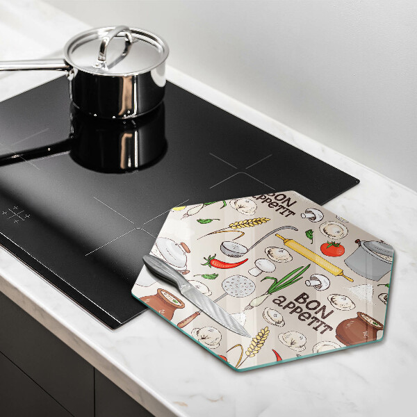 Skleněná deska do kuchyně Ilustrace kuchyně