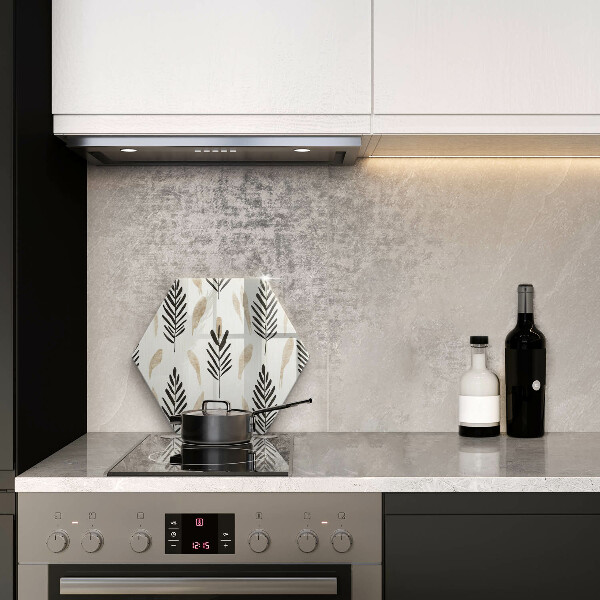 Skleněná deska do kuchyně Boho rostliny