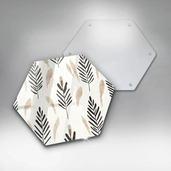 Skleněná deska do kuchyně Boho rostliny