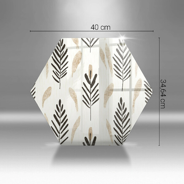 Skleněná deska do kuchyně Boho rostliny