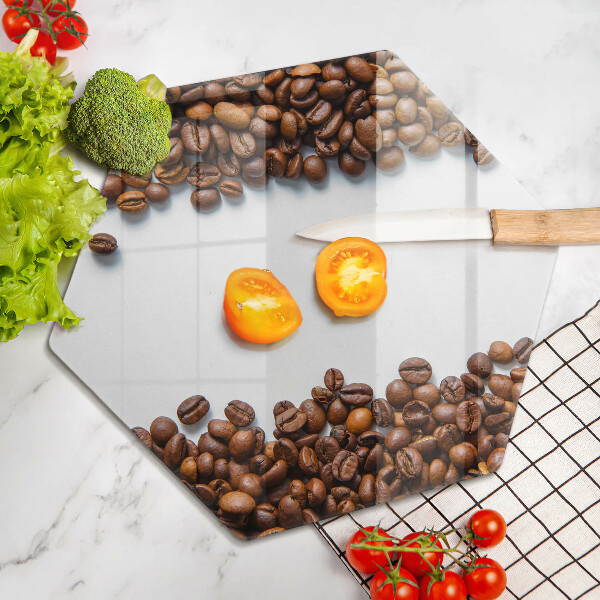 Skleněná deska do kuchyně Kávová zrna