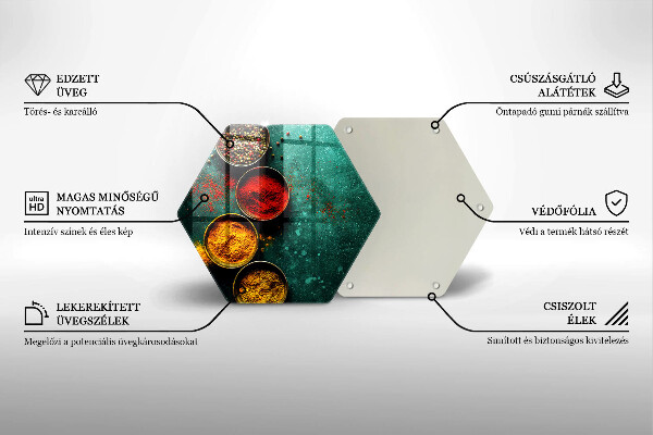 Skleněná deska do kuchyně Orientální koření