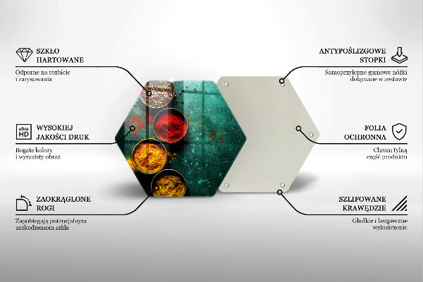 Skleněná deska do kuchyně Orientální koření