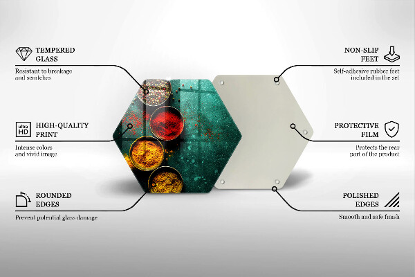 Skleněná deska do kuchyně Orientální koření