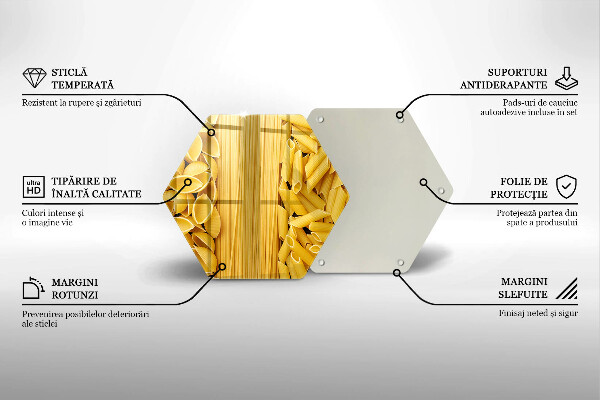 Skleněná deska do kuchyně Těstoviny