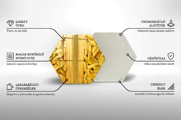 Skleněná deska do kuchyně Těstoviny