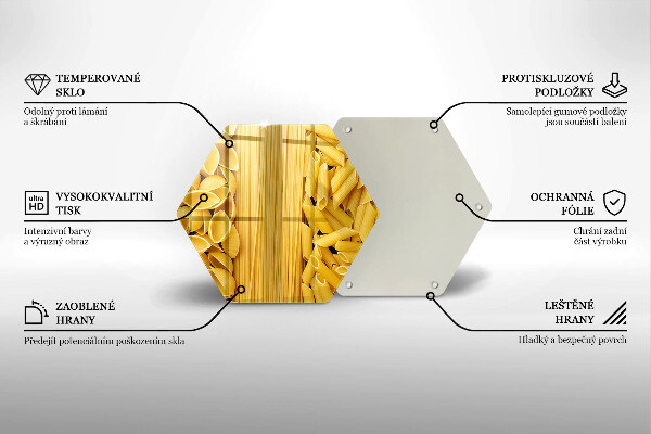 Skleněná deska do kuchyně Těstoviny