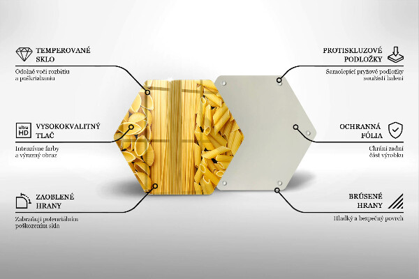 Skleněná deska do kuchyně Těstoviny